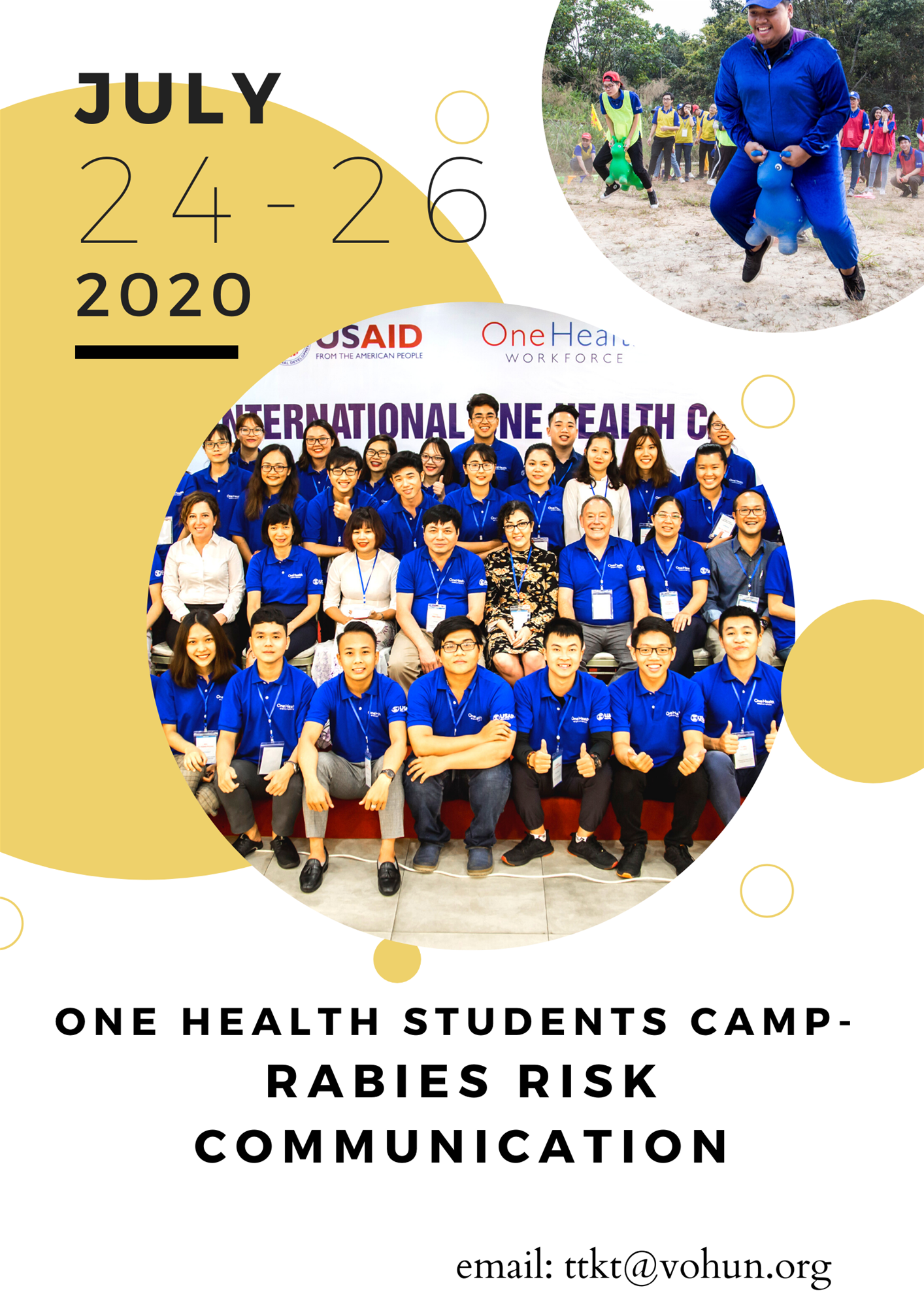 Thông báo về hoạt động “Hội trại sinh viên Một sức khỏe – Truyền thông nguy cơ về bệnh Dại”