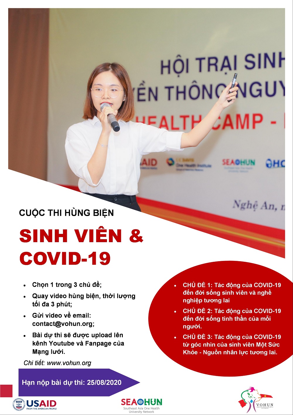 Cuộc thi hùng biện “Sinh viên và COVID-19”