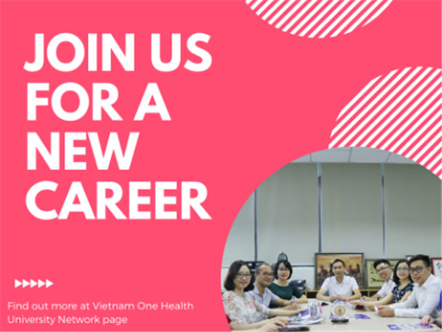 Tuyển dụng cán bộ Văn phòng Điều phối Một sức khỏe các trường Đại học Việt Nam