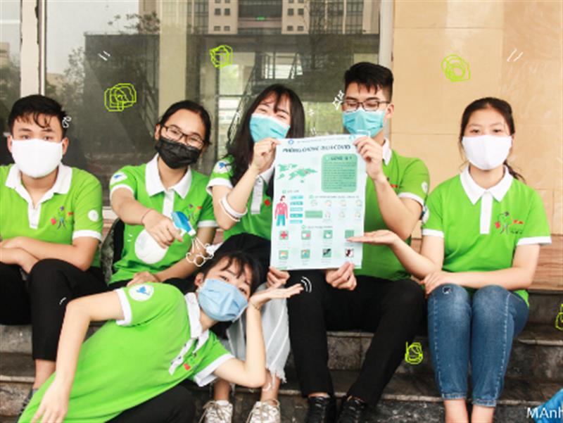 Câu lạc bộ sinh viên Một sức khỏe Thái Bình chung tay phòng tránh dịch COVID-19
