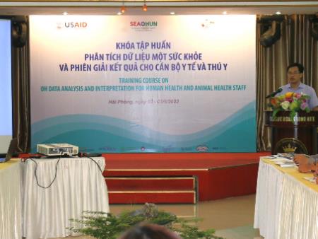 Khóa tập huấn Phân tích dữ liệu Một sức khỏe và phiên giải kết quả cho cán bộ Y tế và Thú y